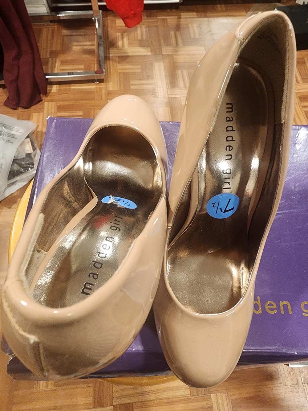 Madden Girl Nude Patent Pumps - Classic Women's Heels